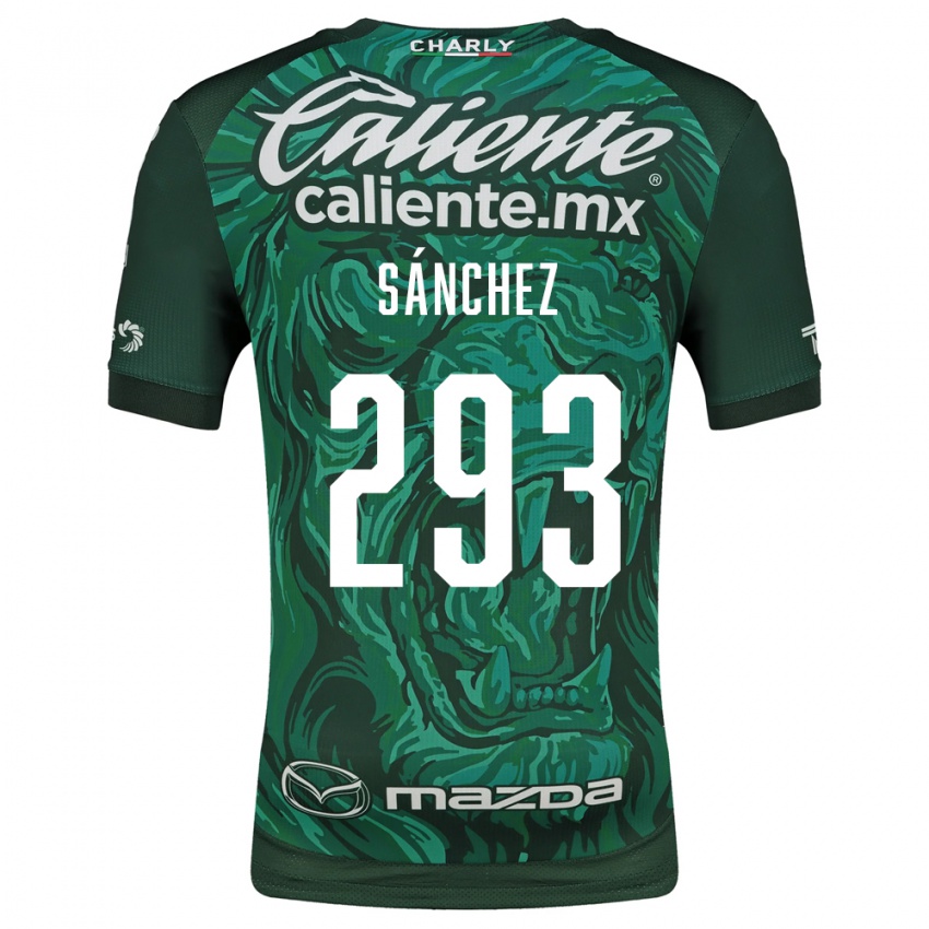 גברים Christian Sánchez #293 ירוק שחור ג'רזי ביתית 2026/27 חולצה קצרה