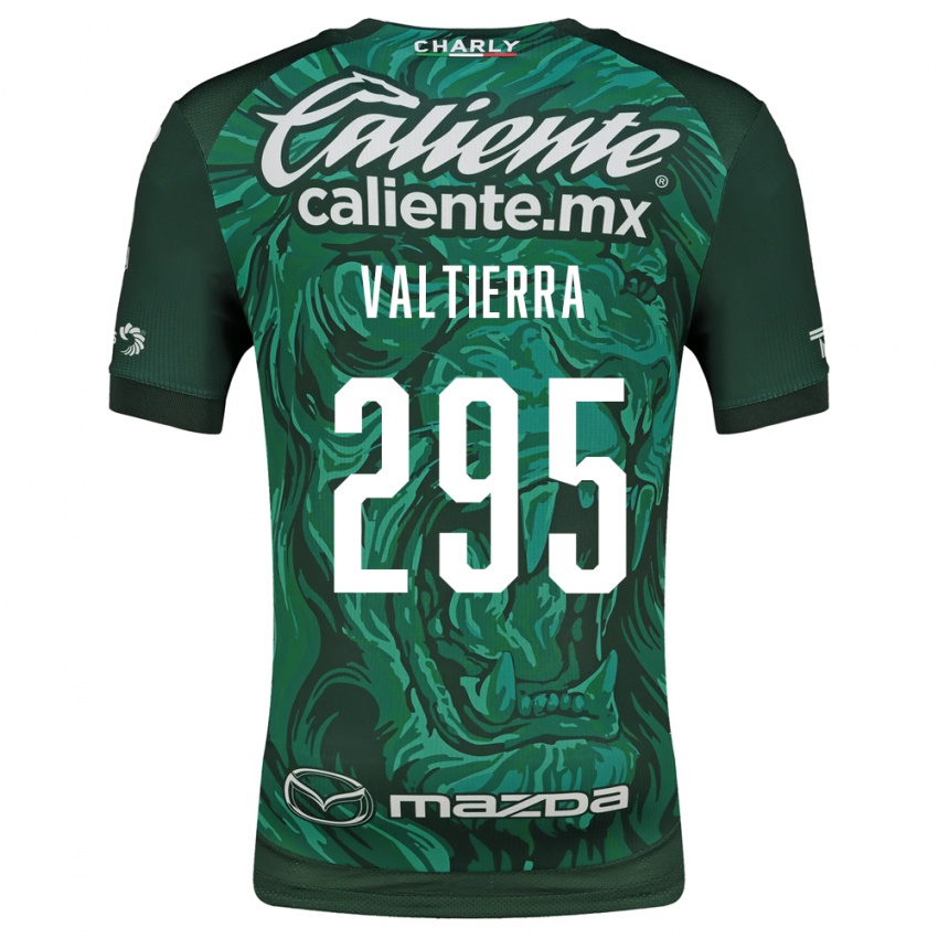 גברים Demian Valtierra #295 ירוק שחור ג'רזי ביתית 2026/27 חולצה קצרה