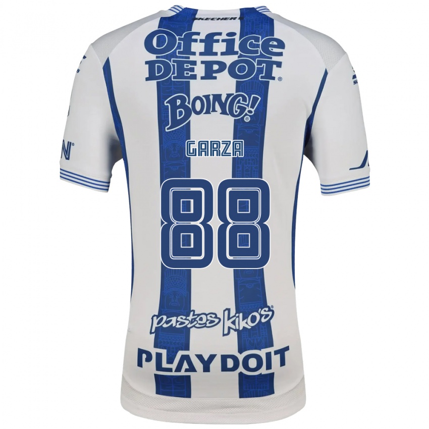 גברים אדריאן גרזה #88 לבן כחול צי ג'רזי ביתית 2026/27 חולצה קצרה