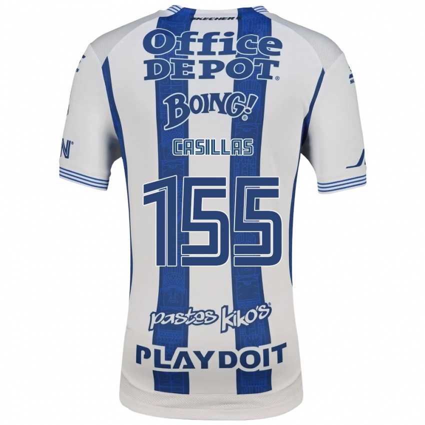 גברים יוהאן קסיאס #155 לבן כחול צי ג'רזי ביתית 2026/27 חולצה קצרה