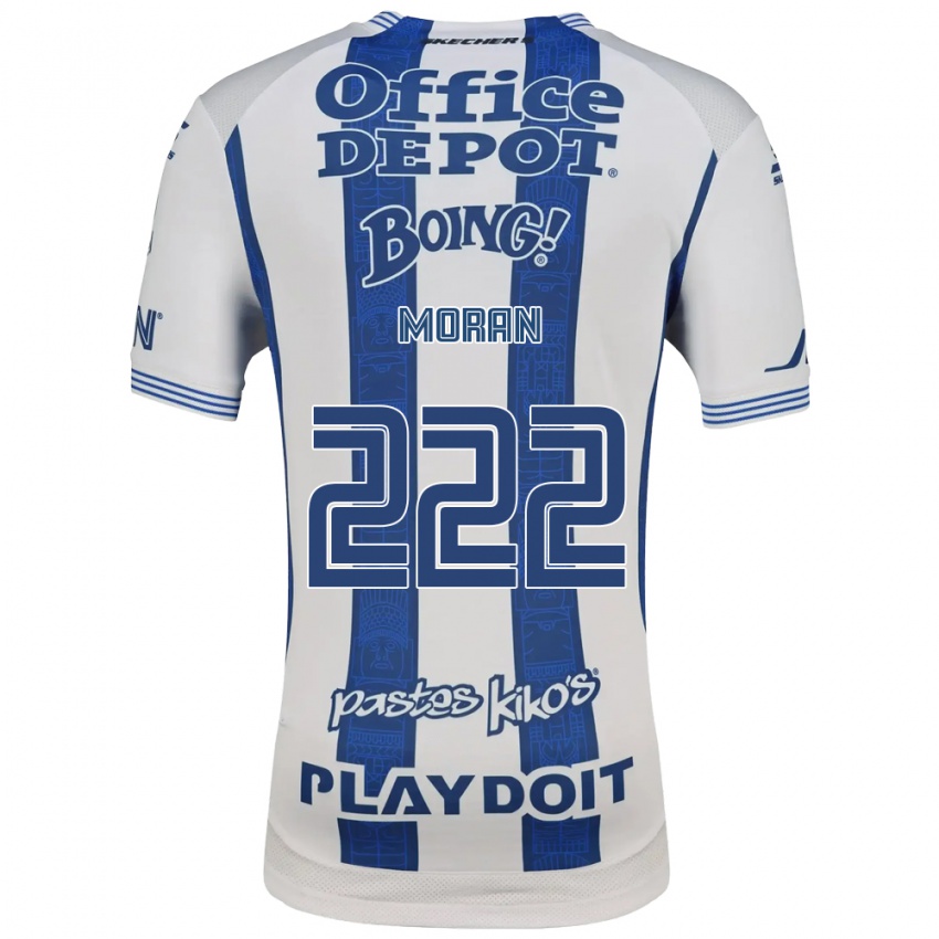 גברים Eber Moran #222 לבן כחול צי ג'רזי ביתית 2026/27 חולצה קצרה