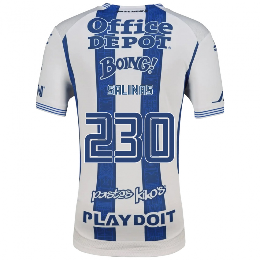גברים ישו סלינס #230 לבן כחול צי ג'רזי ביתית 2026/27 חולצה קצרה