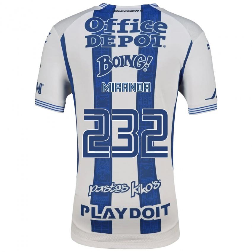 גברים הרבי מירנדה #232 לבן כחול צי ג'רזי ביתית 2026/27 חולצה קצרה