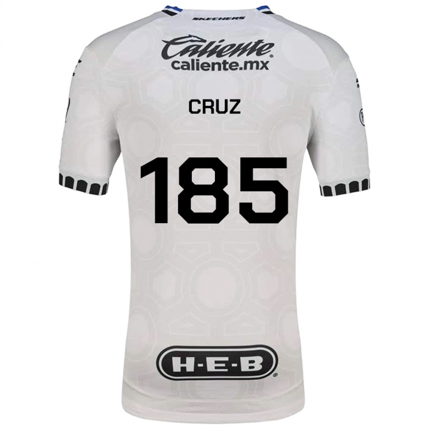 גברים Axel Cruz #185 לבן שחור כחול ג'רזי ביתית 2026/27 חולצה קצרה