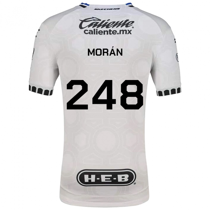 גברים Jorge Morán #248 לבן שחור כחול ג'רזי ביתית 2026/27 חולצה קצרה