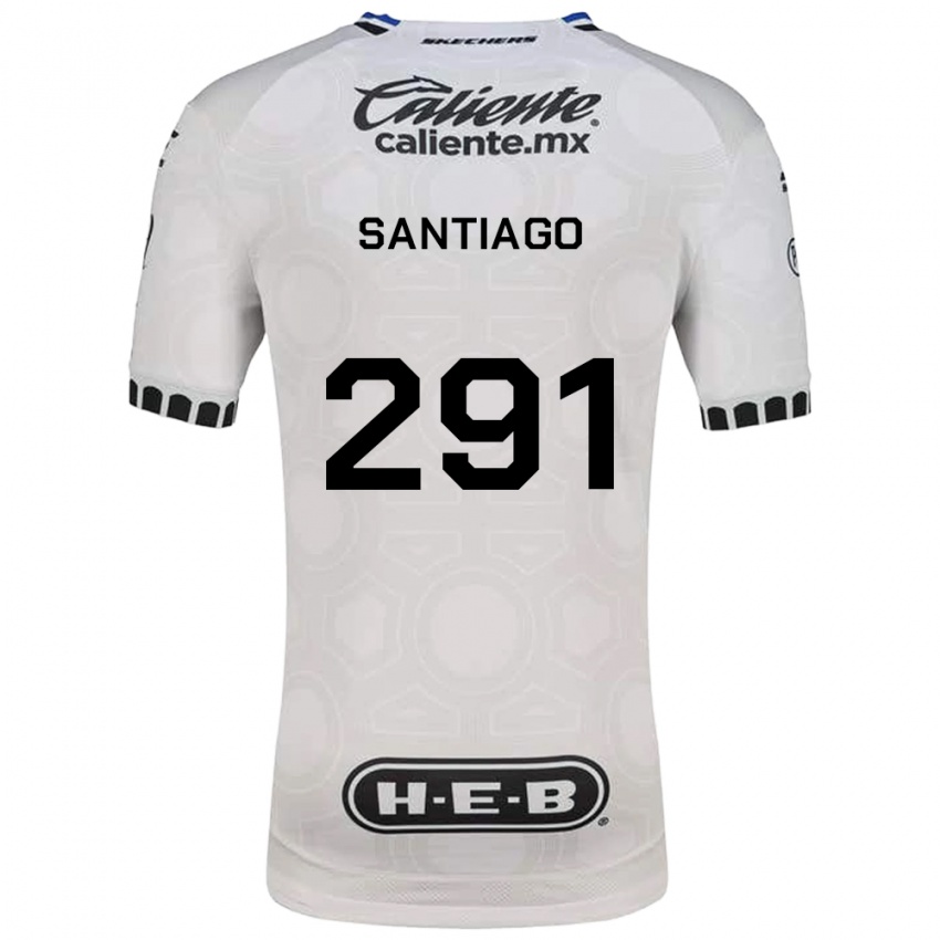 גברים Santiago De La Barrera #291 לבן שחור כחול ג'רזי ביתית 2026/27 חולצה קצרה