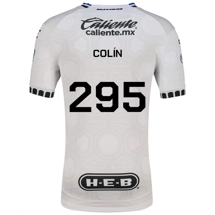 גברים Osvaldo Colín #295 לבן שחור כחול ג'רזי ביתית 2026/27 חולצה קצרה