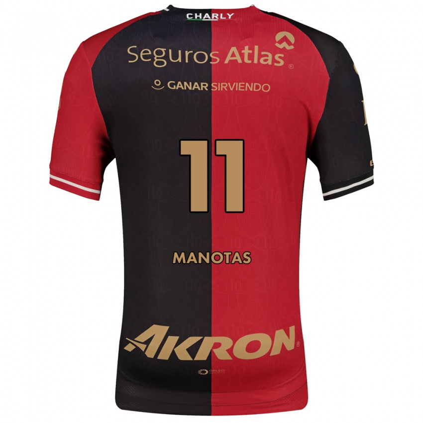 גברים Mauro Manotas #11 אדום שחור חום ג'רזי ביתית 2026/27 חולצה קצרה