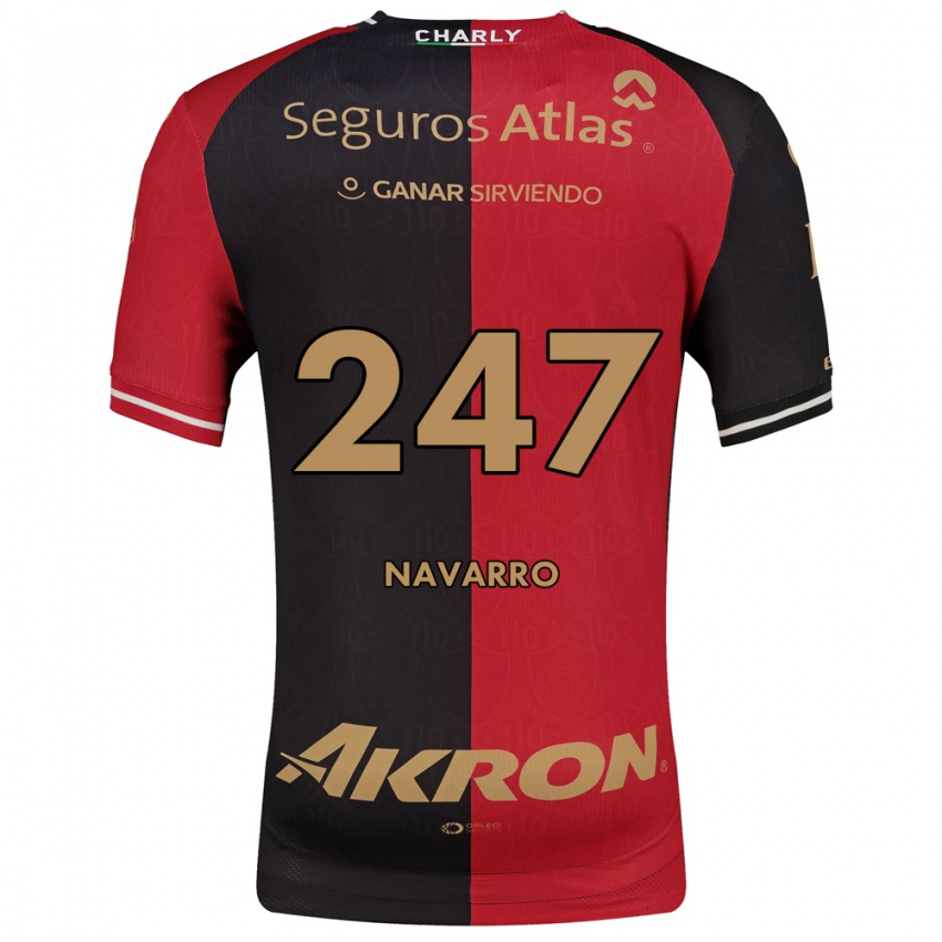 גברים Aldo Navarro #247 אדום שחור חום ג'רזי ביתית 2026/27 חולצה קצרה