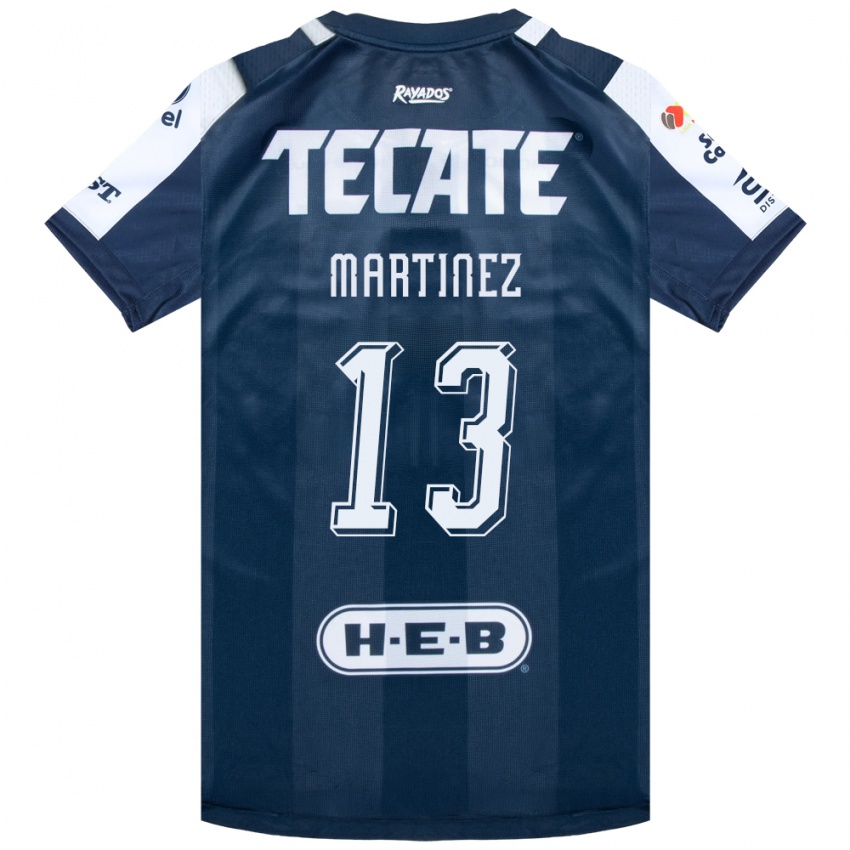 גברים Jaziel Ismael Martínez Huerta #13 כחול דיו לבן אדום ג'רזי ביתית 2026/27 חולצה קצרה