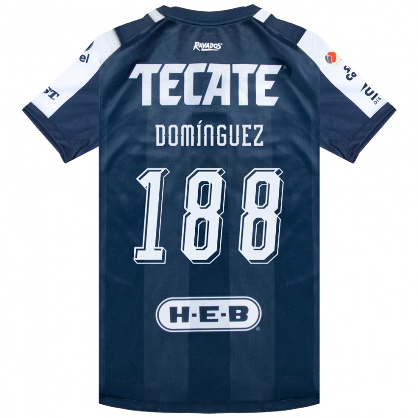 גברים Joel Domínguez #188 כחול דיו לבן אדום ג'רזי ביתית 2026/27 חולצה קצרה