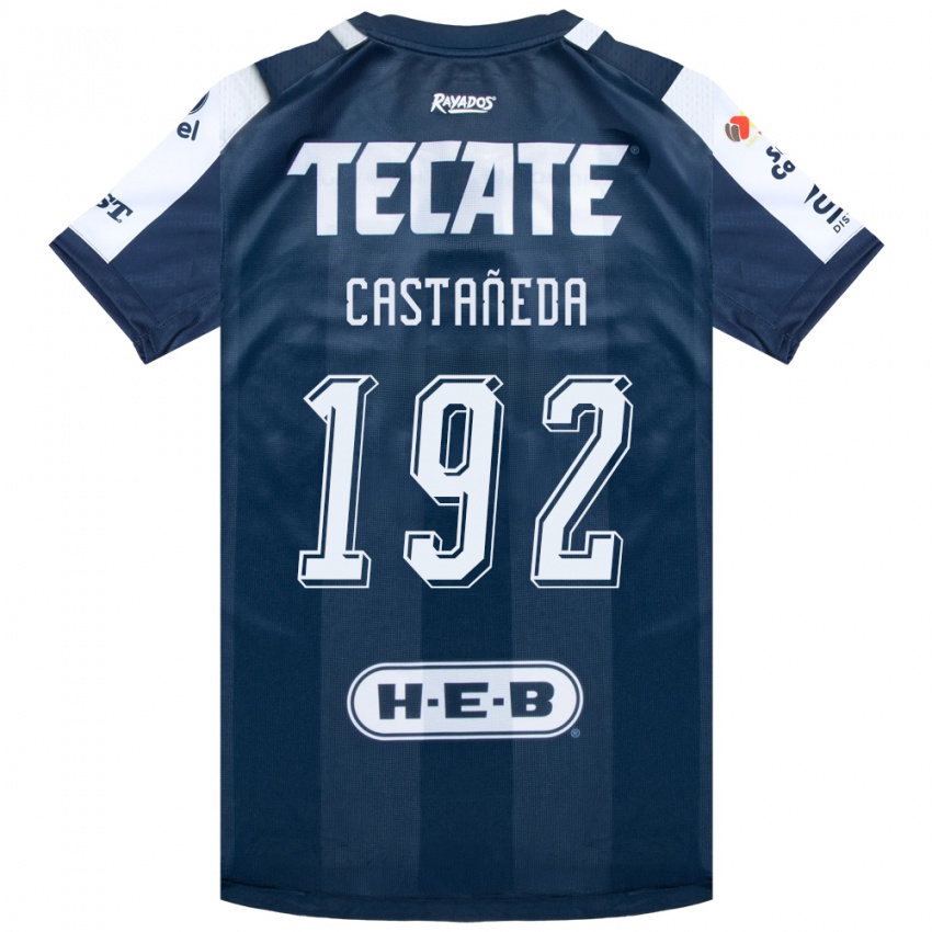 גברים Jonathan Castañeda #192 כחול דיו לבן אדום ג'רזי ביתית 2026/27 חולצה קצרה