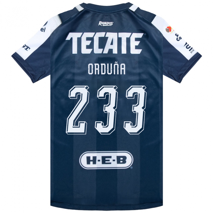 גברים Jonathan Orduña #233 כחול דיו לבן אדום ג'רזי ביתית 2026/27 חולצה קצרה