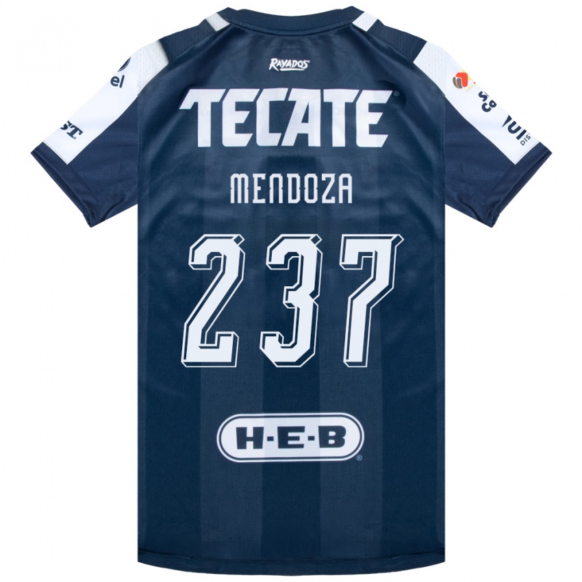 גברים José Mendoza #237 כחול דיו לבן אדום ג'רזי ביתית 2026/27 חולצה קצרה