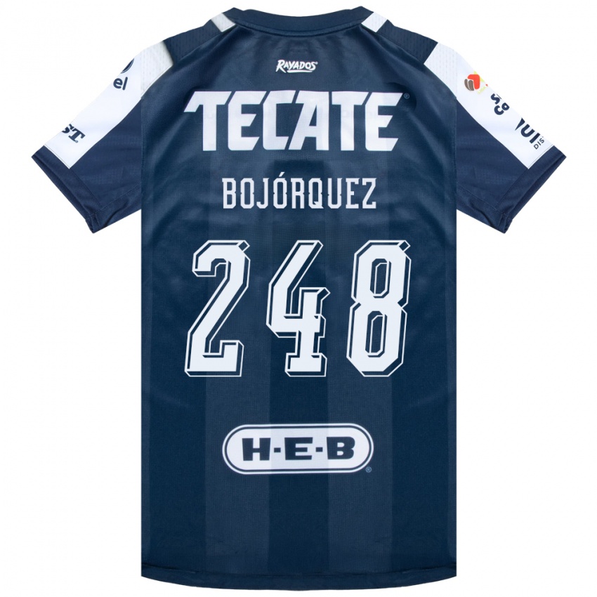 גברים Mauricio Bojórquez #248 כחול דיו לבן אדום ג'רזי ביתית 2026/27 חולצה קצרה