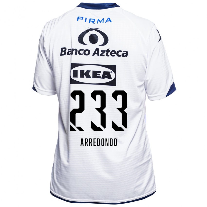 גברים Ángel Arredondo #233 לבן שחור כחול ג'רזי ביתית 2026/27 חולצה קצרה