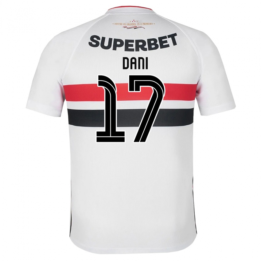 גברים דני #17 לבן אדום שחור ג'רזי ביתית 2026/27 חולצה קצרה