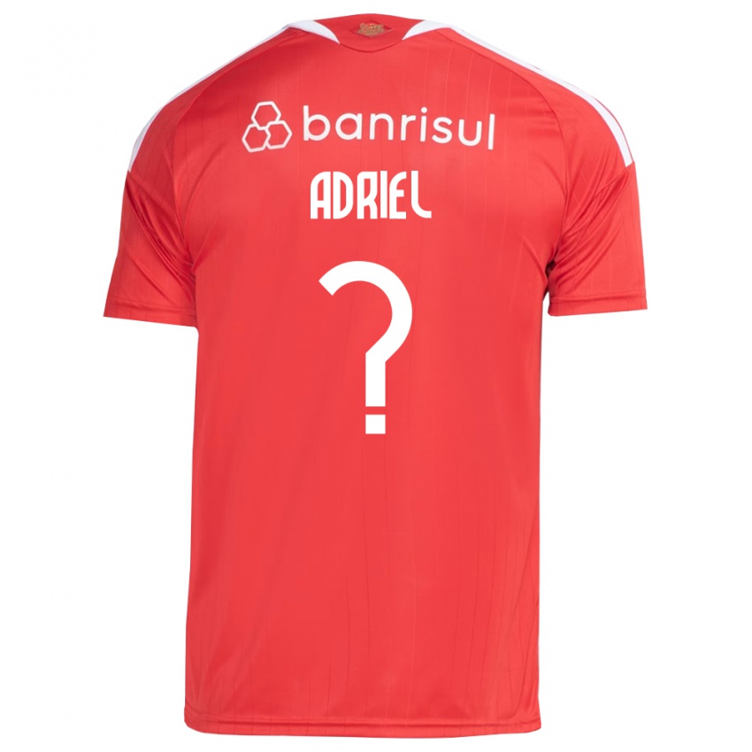 גברים Adriel #0 אדום לבן ג'רזי ביתית 2026/27 חולצה קצרה