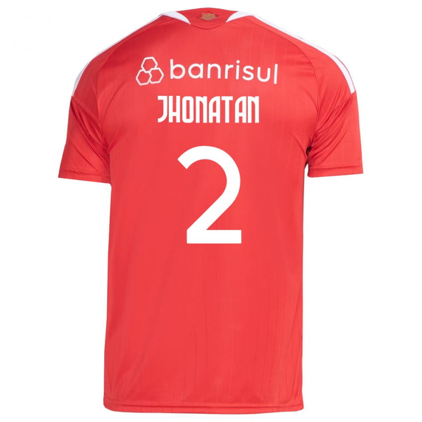 גברים Jhonatan #2 אדום לבן ג'רזי ביתית 2026/27 חולצה קצרה