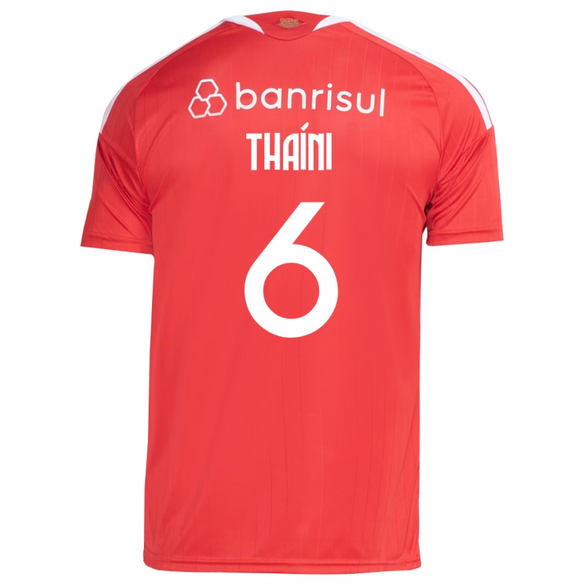 גברים Thaíni #6 אדום לבן ג'רזי ביתית 2026/27 חולצה קצרה