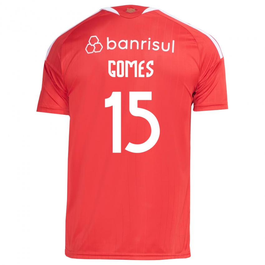 גברים Bruno Gomes #15 אדום לבן ג'רזי ביתית 2026/27 חולצה קצרה