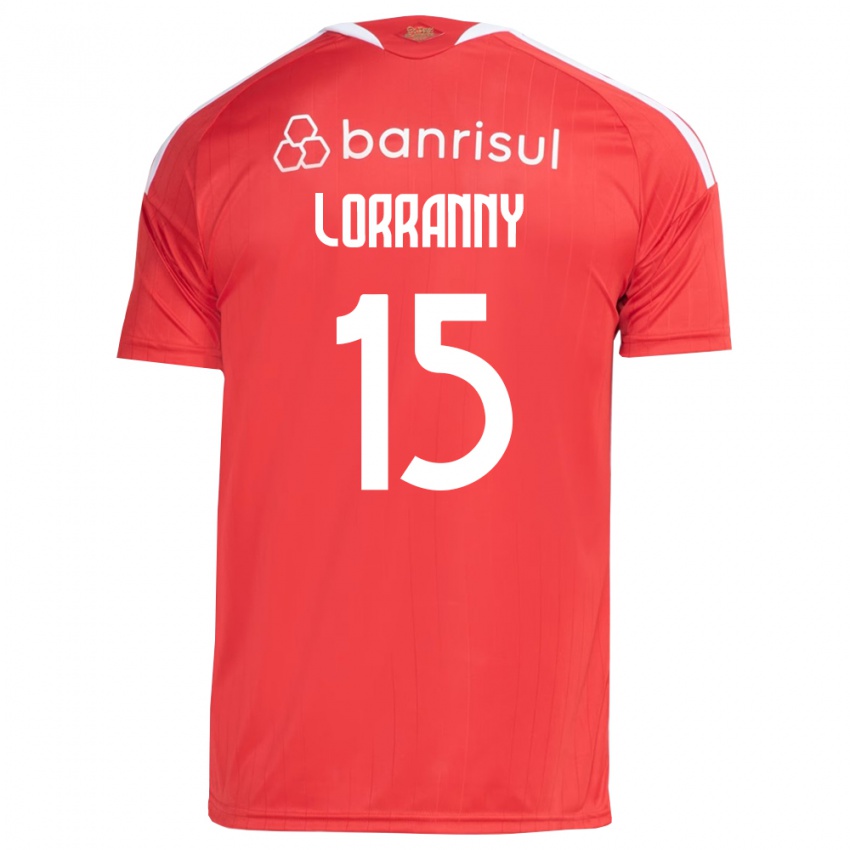 גברים Lorranny #15 אדום לבן ג'רזי ביתית 2026/27 חולצה קצרה