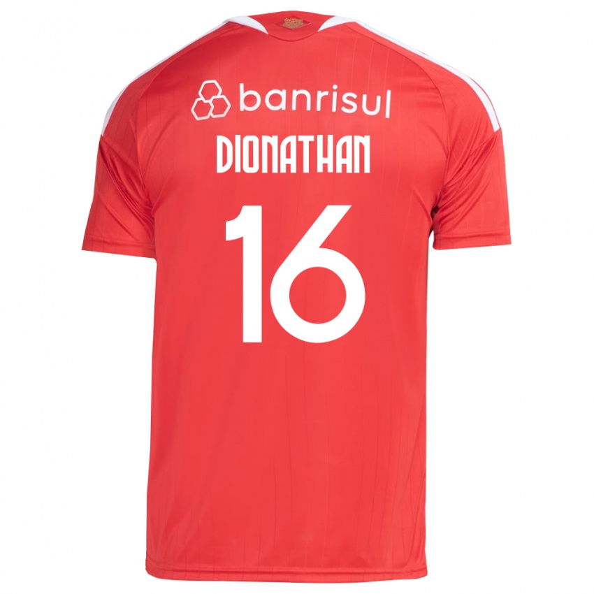 גברים Dionathan #16 אדום לבן ג'רזי ביתית 2026/27 חולצה קצרה