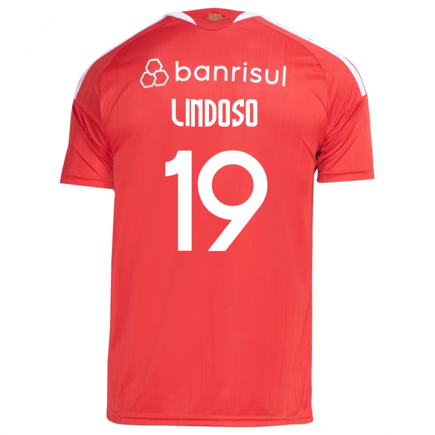 גברים Rodrigo Lindoso #19 אדום לבן ג'רזי ביתית 2026/27 חולצה קצרה