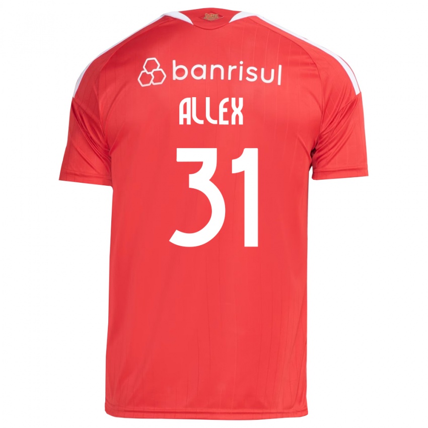 גברים Allex #31 אדום לבן ג'רזי ביתית 2026/27 חולצה קצרה