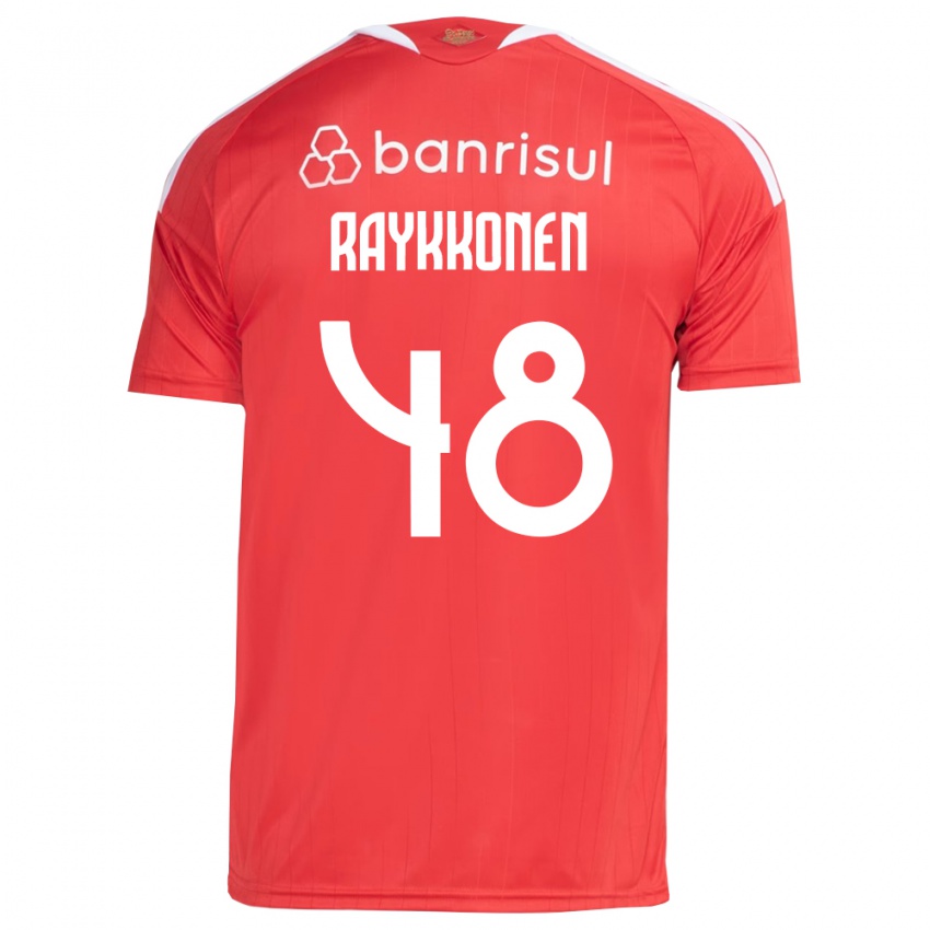 גברים Raykkonen #48 אדום לבן ג'רזי ביתית 2026/27 חולצה קצרה