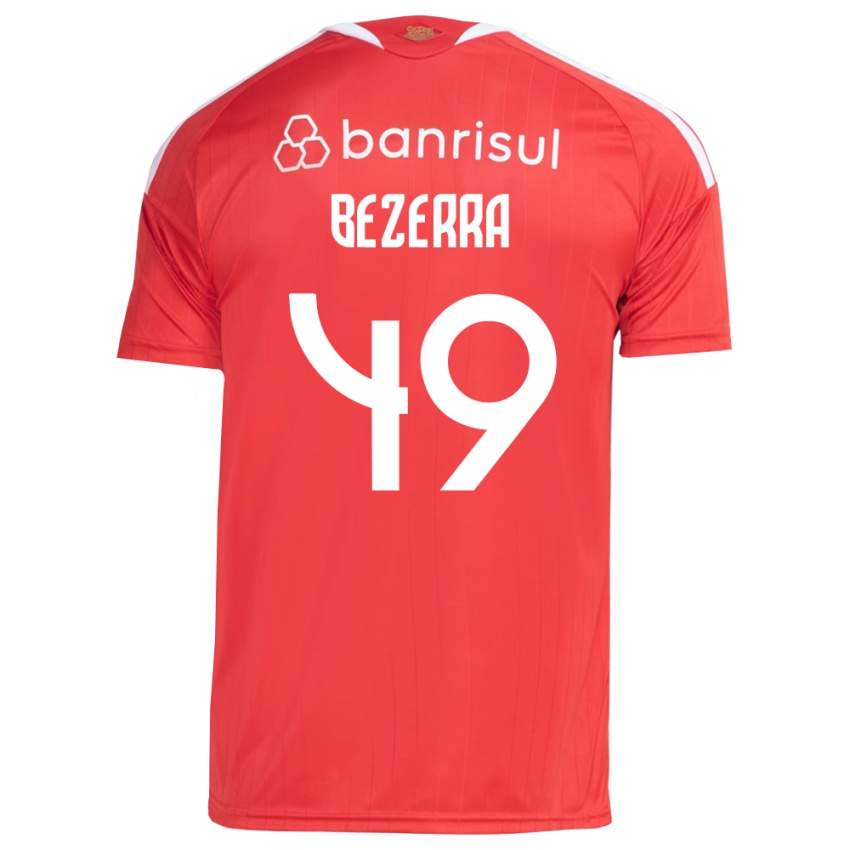 גברים João Bezerra #49 אדום לבן ג'רזי ביתית 2026/27 חולצה קצרה