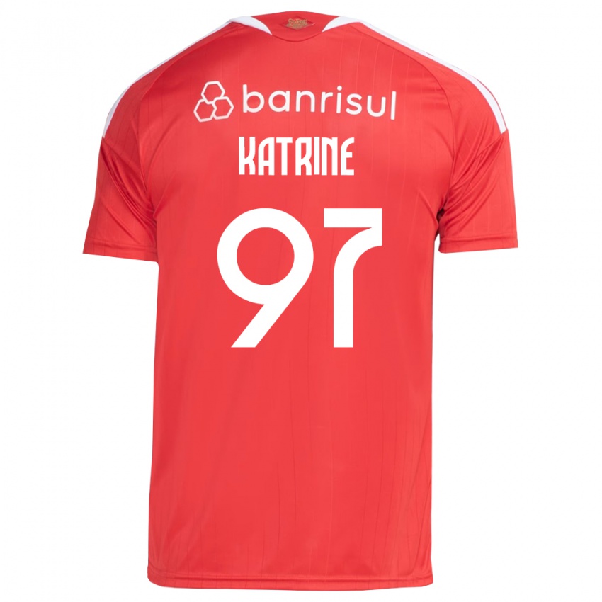 גברים Katrine #97 אדום לבן ג'רזי ביתית 2026/27 חולצה קצרה