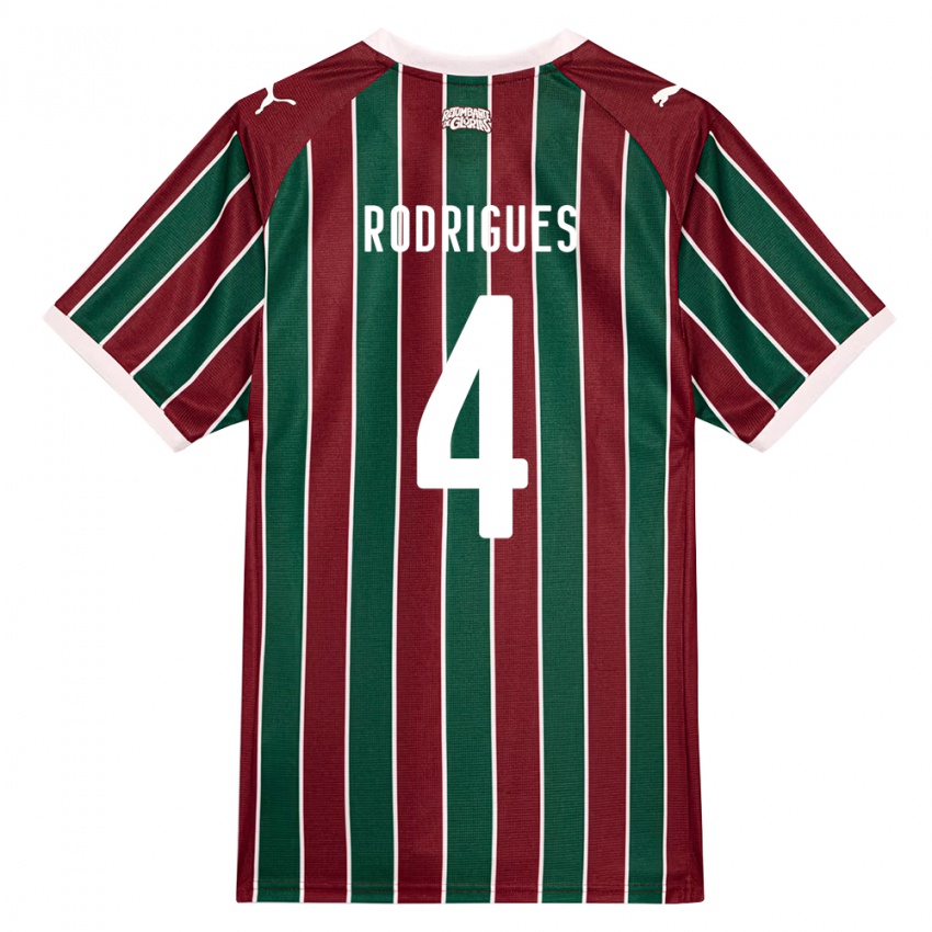 גברים Nath Rodrigues #4 ירוק בורדו לבן ג'רזי ביתית 2026/27 חולצה קצרה
