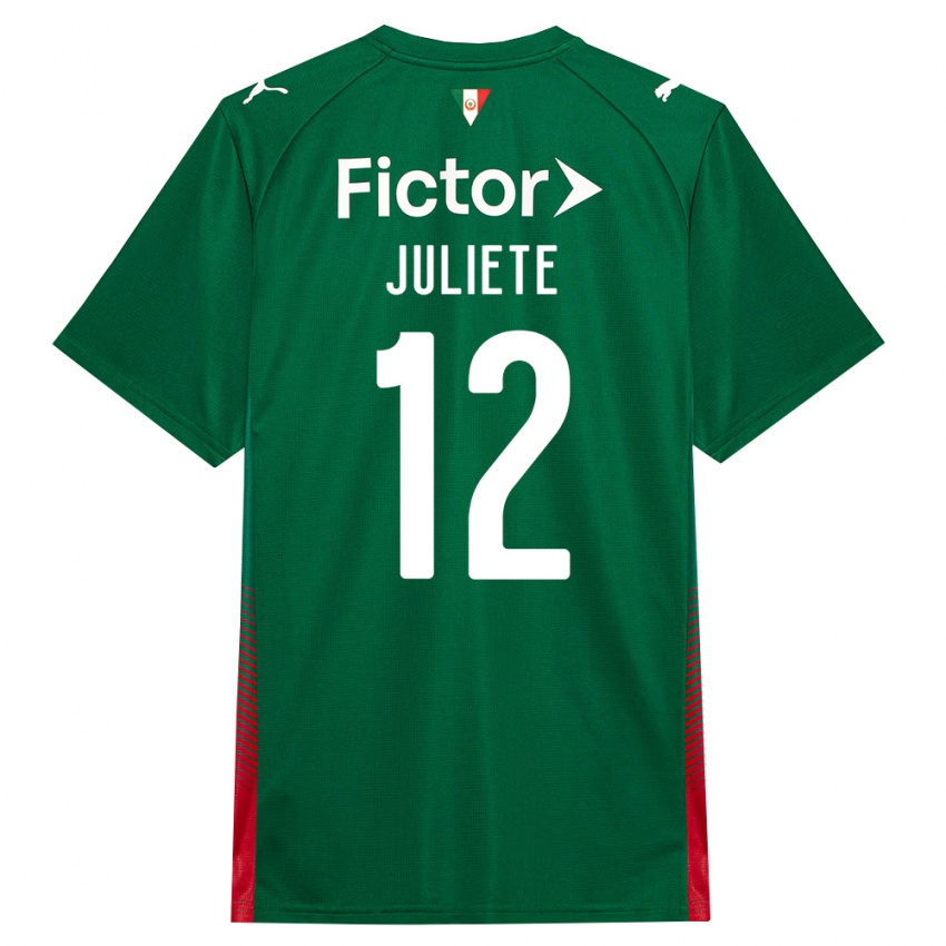 גברים Juliete #12 ירוק אדום לבן ג'רזי ביתית 2026/27 חולצה קצרה