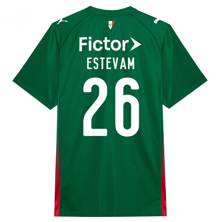 גברים Laís Estevam #26 ירוק אדום לבן ג'רזי ביתית 2026/27 חולצה קצרה