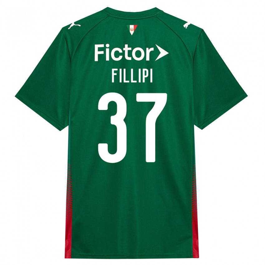 גברים Riquelme Fillipi #37 ירוק אדום לבן ג'רזי ביתית 2026/27 חולצה קצרה