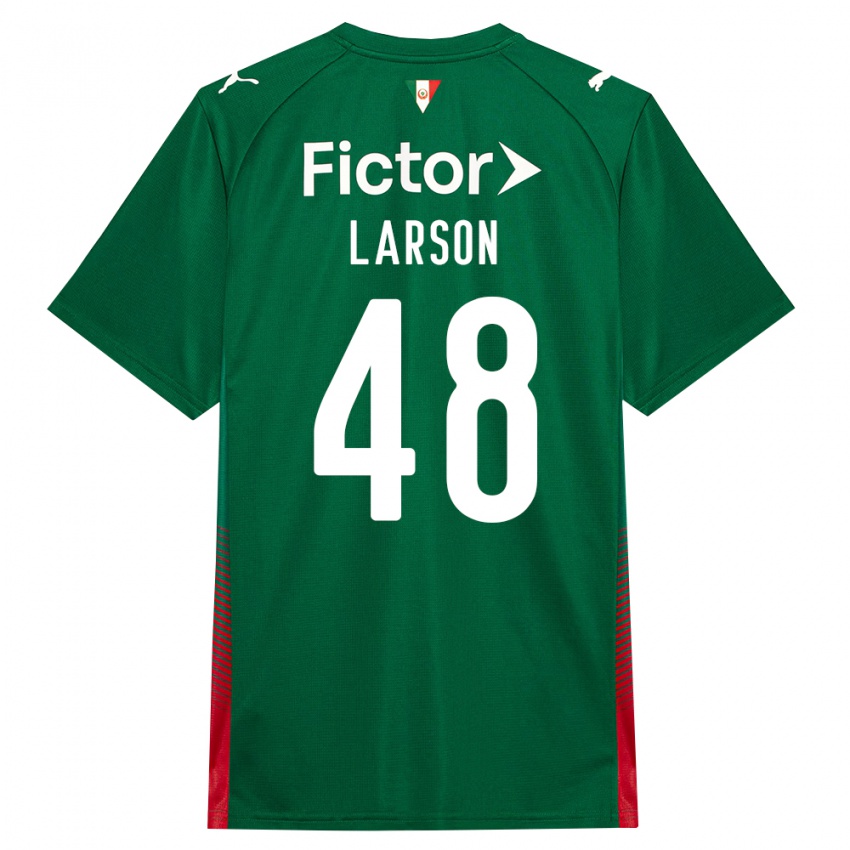 גברים Larson #48 ירוק אדום לבן ג'רזי ביתית 2026/27 חולצה קצרה