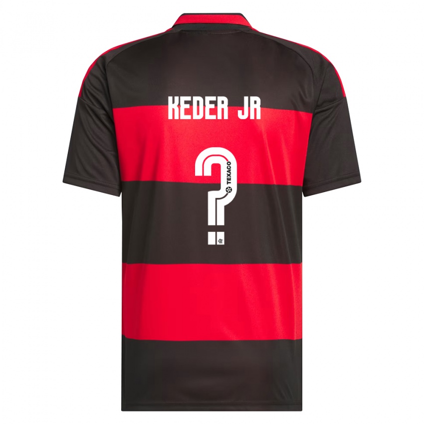 גברים Keder Jr #0 אדום שחור לבן ג'רזי ביתית 2026/27 חולצה קצרה