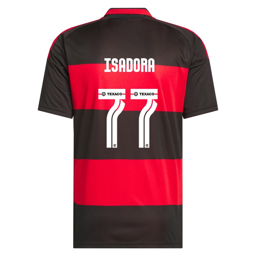 גברים Isadora #77 אדום שחור לבן ג'רזי ביתית 2026/27 חולצה קצרה