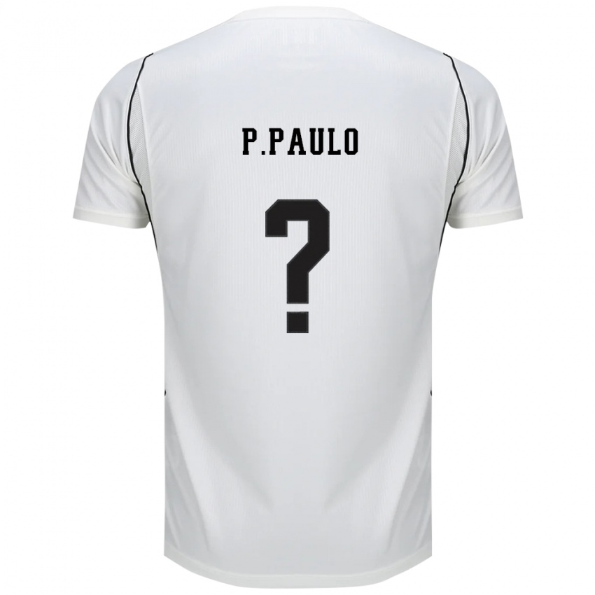 גברים Pedro Paulo #0 לבן שחור אדום ג'רזי ביתית 2026/27 חולצה קצרה