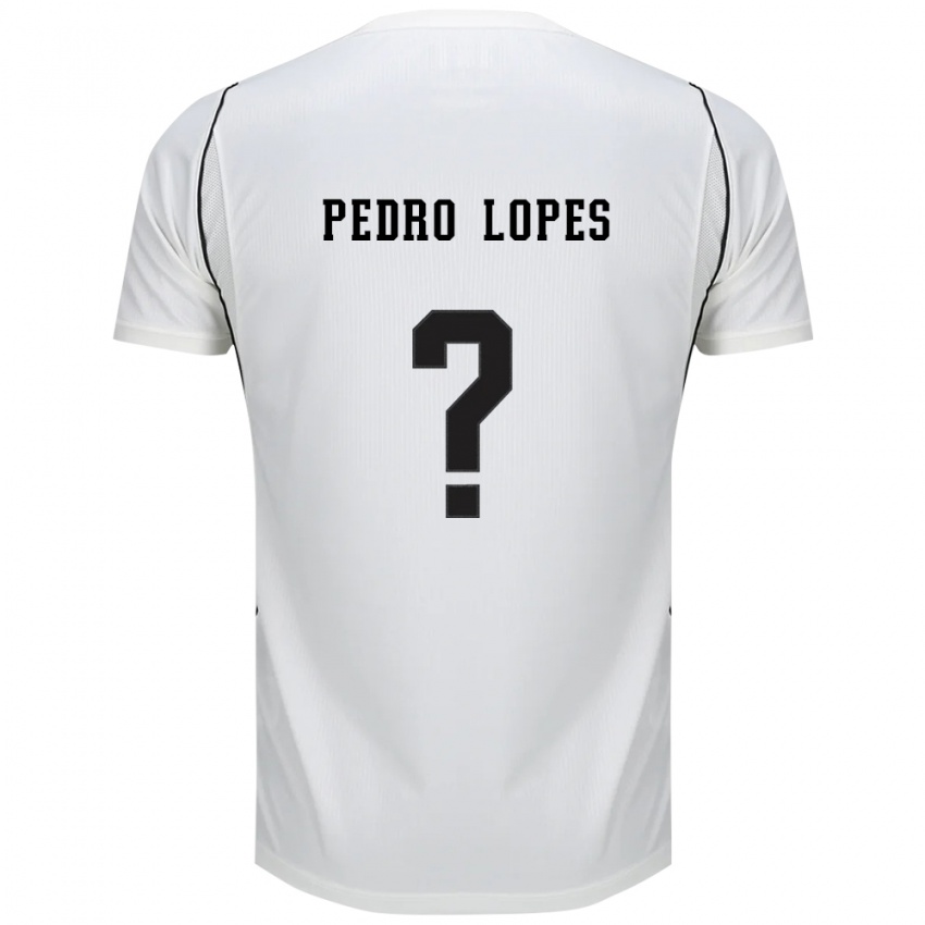 גברים Pedro Lopes #0 לבן שחור אדום ג'רזי ביתית 2026/27 חולצה קצרה