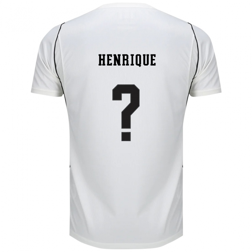 גברים Kauã Henrique #0 לבן שחור אדום ג'רזי ביתית 2026/27 חולצה קצרה
