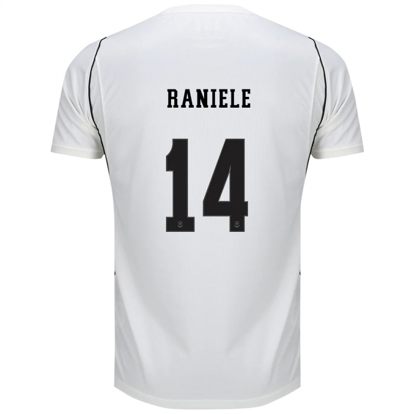 גברים Raniele #14 לבן שחור אדום ג'רזי ביתית 2026/27 חולצה קצרה