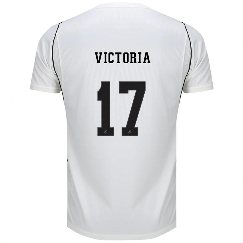 גברים Victoria #17 לבן שחור אדום ג'רזי ביתית 2026/27 חולצה קצרה