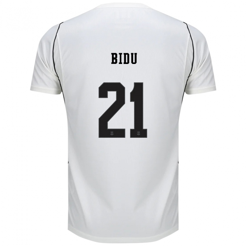 גברים Matheus Bidu #21 לבן שחור אדום ג'רזי ביתית 2026/27 חולצה קצרה