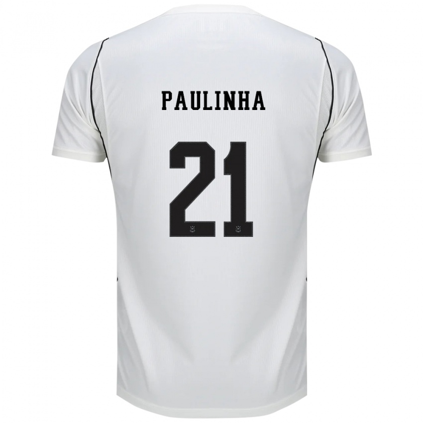 גברים Paulinha #21 לבן שחור אדום ג'רזי ביתית 2026/27 חולצה קצרה