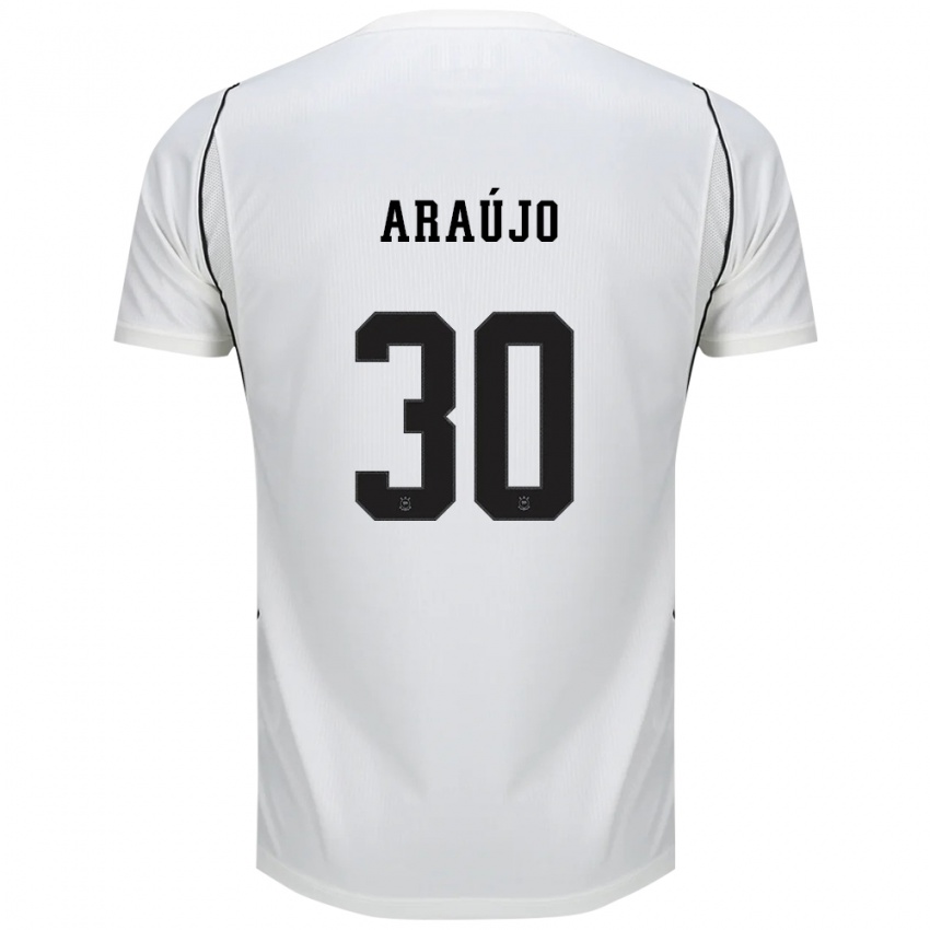 גברים Matheus Araujo #30 לבן שחור אדום ג'רזי ביתית 2026/27 חולצה קצרה