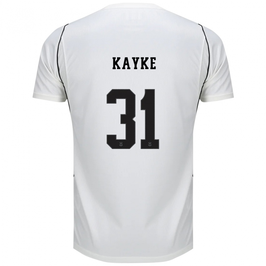 גברים Kayke #31 לבן שחור אדום ג'רזי ביתית 2026/27 חולצה קצרה