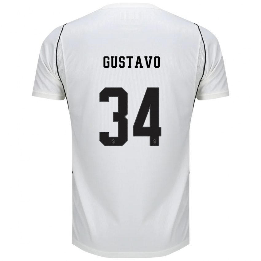 גברים Raul Gustavo Pereira Bicalho #34 לבן שחור אדום ג'רזי ביתית 2026/27 חולצה קצרה