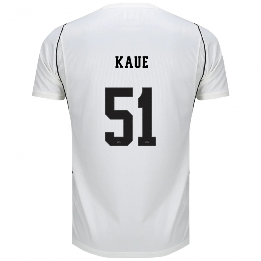 גברים Kauê #51 לבן שחור אדום ג'רזי ביתית 2026/27 חולצה קצרה